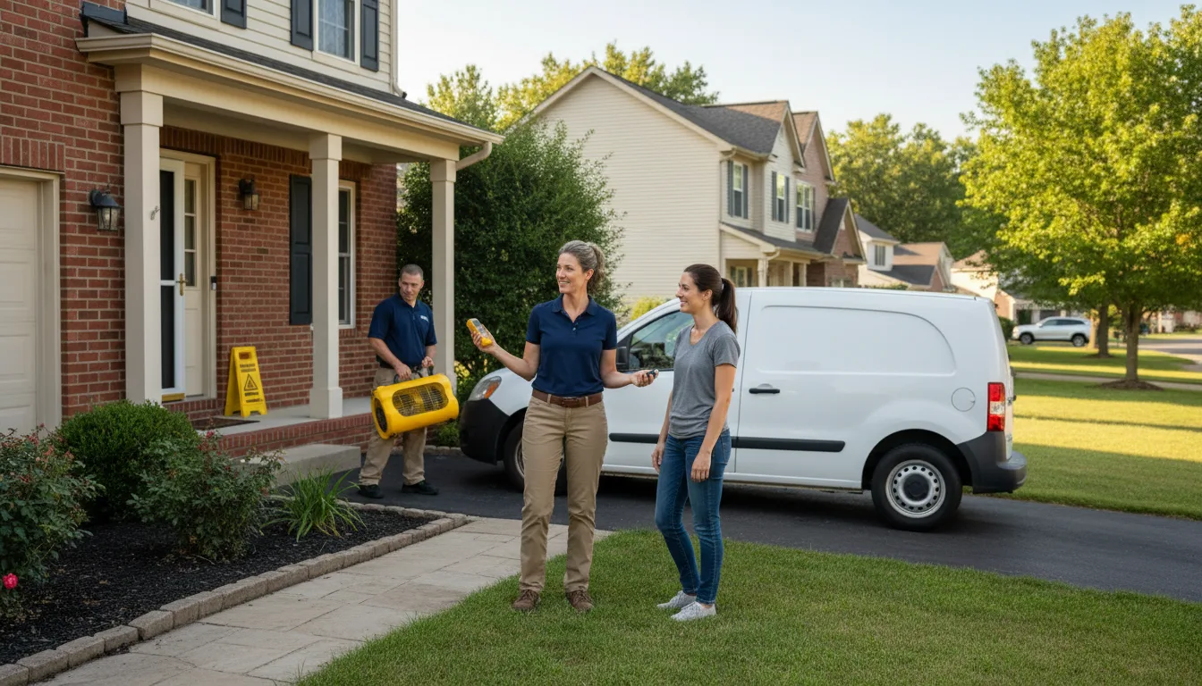 Residential water damage restoration in Crowley, TX